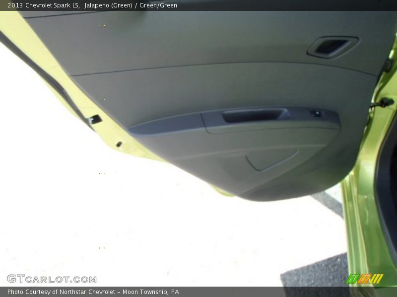 Jalapeno (Green) / Green/Green 2013 Chevrolet Spark LS