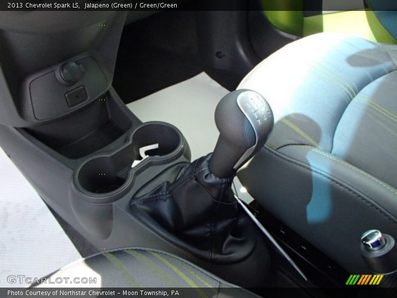 Jalapeno (Green) / Green/Green 2013 Chevrolet Spark LS