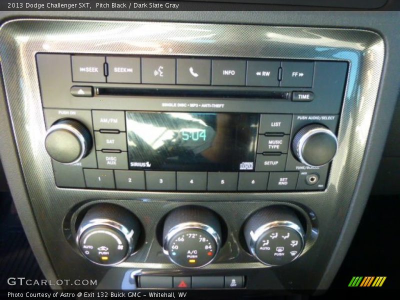 Pitch Black / Dark Slate Gray 2013 Dodge Challenger SXT