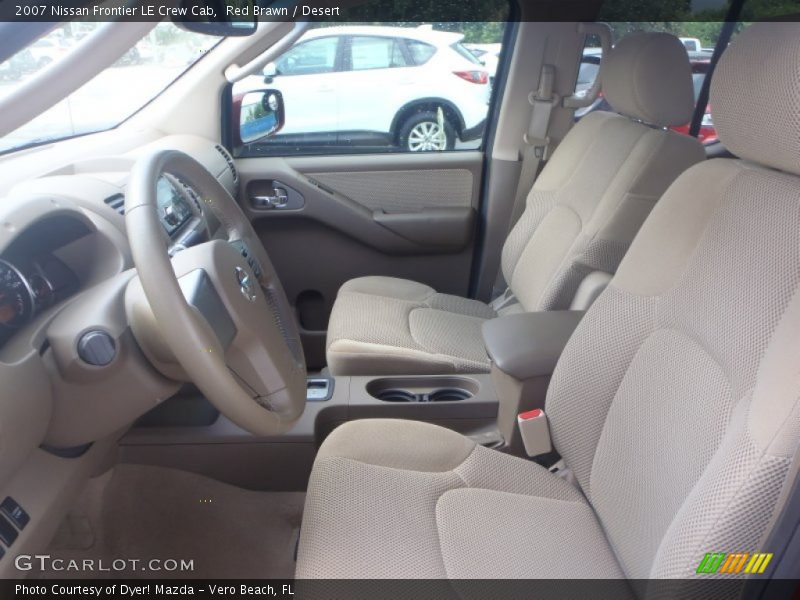 Red Brawn / Desert 2007 Nissan Frontier LE Crew Cab