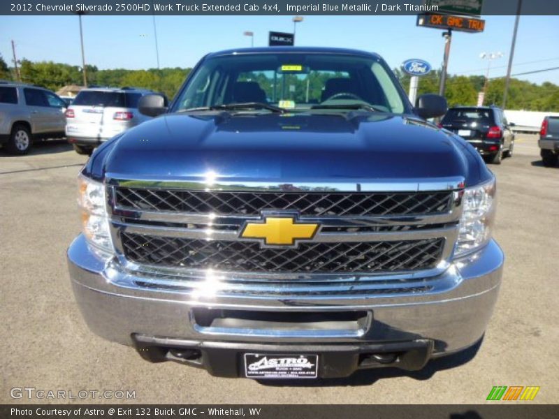 Imperial Blue Metallic / Dark Titanium 2012 Chevrolet Silverado 2500HD Work Truck Extended Cab 4x4