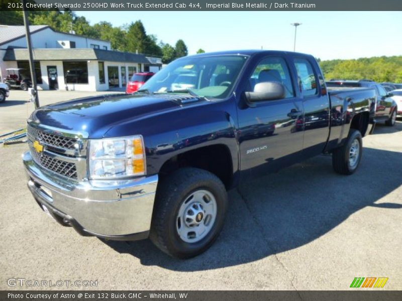 Imperial Blue Metallic / Dark Titanium 2012 Chevrolet Silverado 2500HD Work Truck Extended Cab 4x4