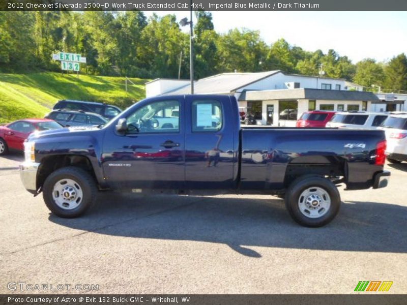 Imperial Blue Metallic / Dark Titanium 2012 Chevrolet Silverado 2500HD Work Truck Extended Cab 4x4