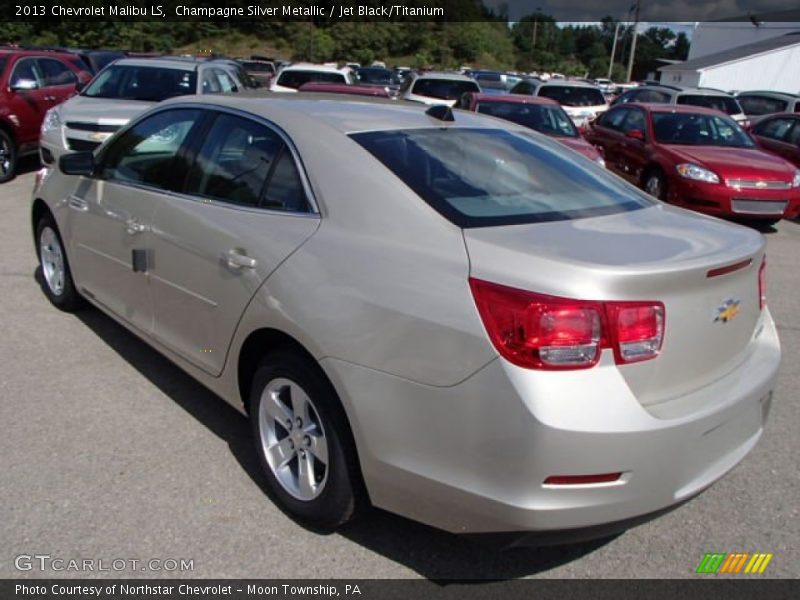 Champagne Silver Metallic / Jet Black/Titanium 2013 Chevrolet Malibu LS