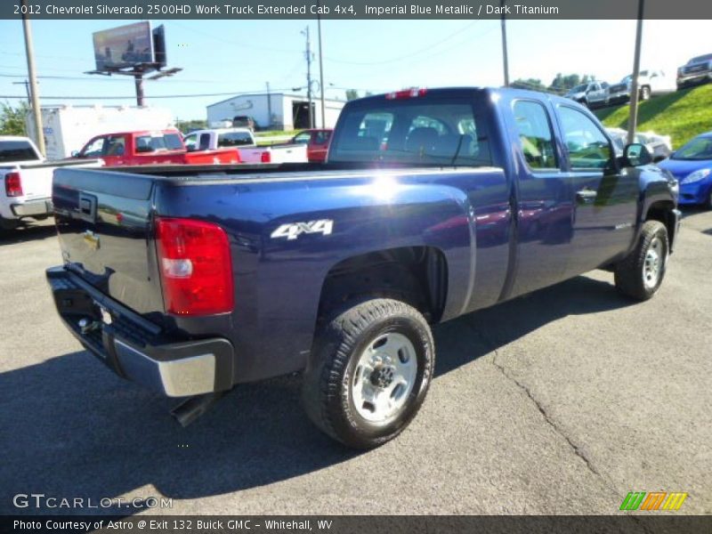Imperial Blue Metallic / Dark Titanium 2012 Chevrolet Silverado 2500HD Work Truck Extended Cab 4x4