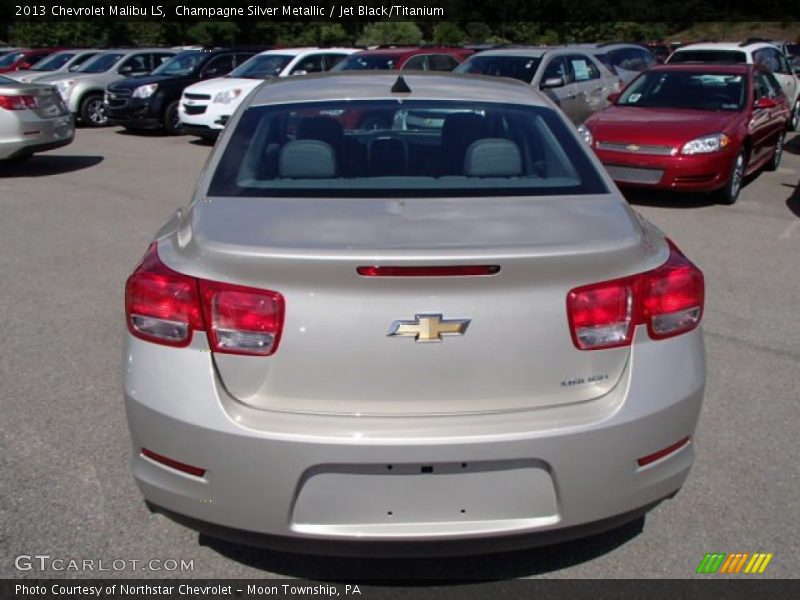 Champagne Silver Metallic / Jet Black/Titanium 2013 Chevrolet Malibu LS