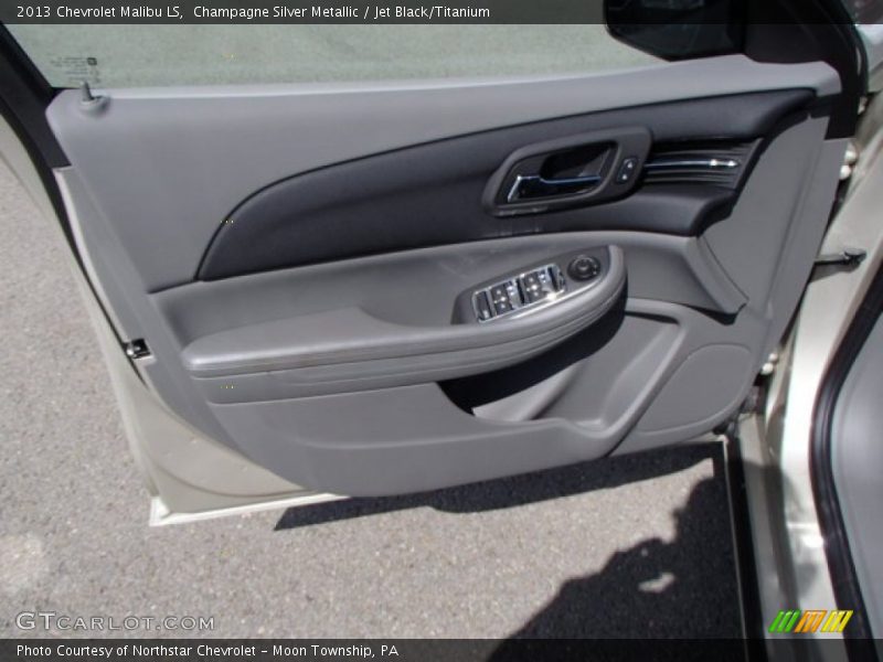 Champagne Silver Metallic / Jet Black/Titanium 2013 Chevrolet Malibu LS