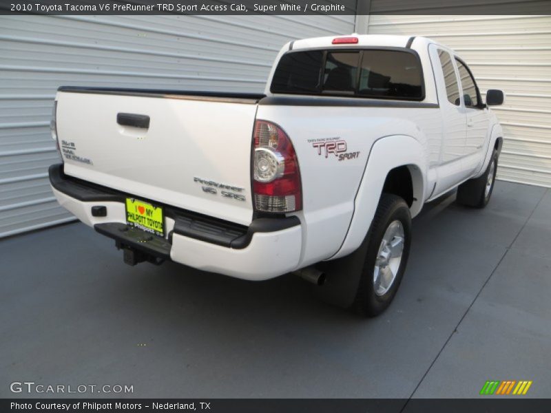 Super White / Graphite 2010 Toyota Tacoma V6 PreRunner TRD Sport Access Cab