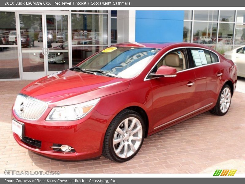 Red Jewel Tintcoat / Cocoa/Light Cashmere 2010 Buick LaCrosse CXS