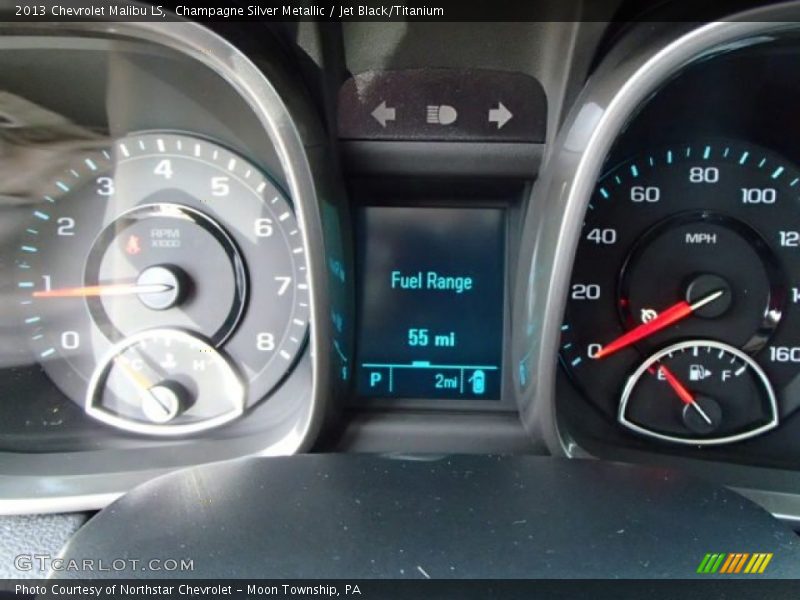 Champagne Silver Metallic / Jet Black/Titanium 2013 Chevrolet Malibu LS