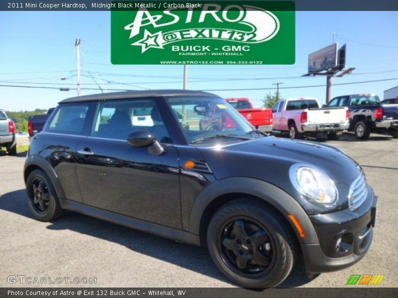 Midnight Black Metallic / Carbon Black 2011 Mini Cooper Hardtop