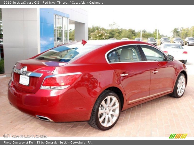 Red Jewel Tintcoat / Cocoa/Light Cashmere 2010 Buick LaCrosse CXS