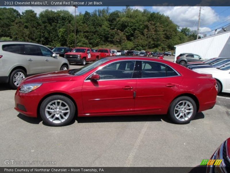 Crystal Red Tintcoat / Jet Black 2013 Chevrolet Malibu LT