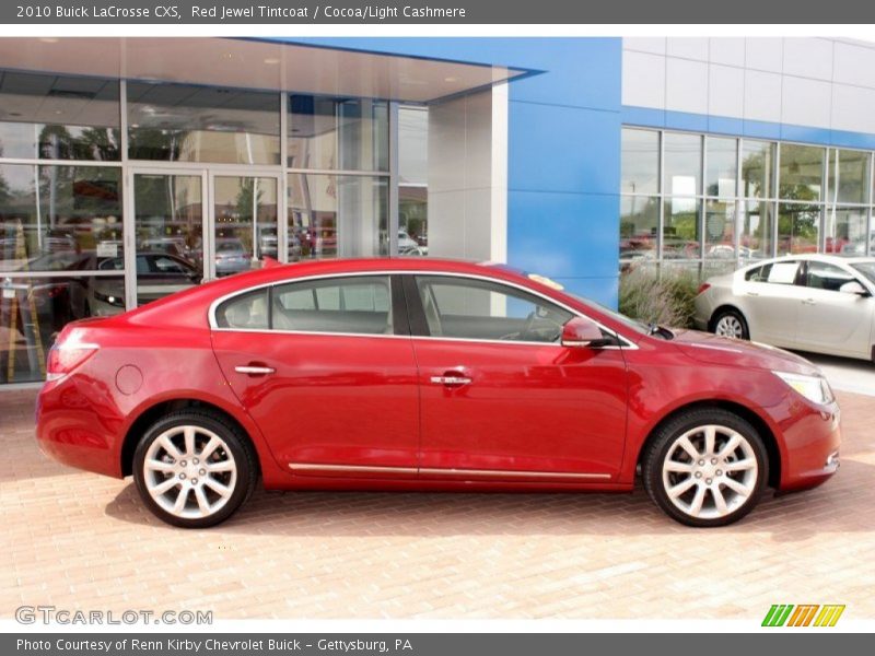 Red Jewel Tintcoat / Cocoa/Light Cashmere 2010 Buick LaCrosse CXS