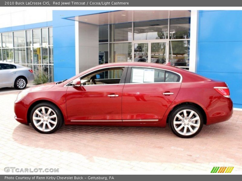 Red Jewel Tintcoat / Cocoa/Light Cashmere 2010 Buick LaCrosse CXS