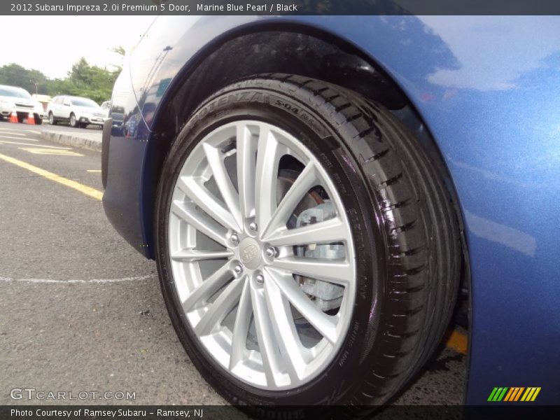 Marine Blue Pearl / Black 2012 Subaru Impreza 2.0i Premium 5 Door