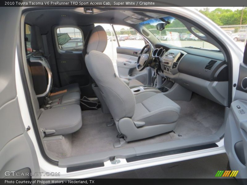Super White / Graphite 2010 Toyota Tacoma V6 PreRunner TRD Sport Access Cab