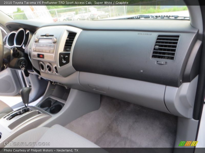 Super White / Graphite 2010 Toyota Tacoma V6 PreRunner TRD Sport Access Cab