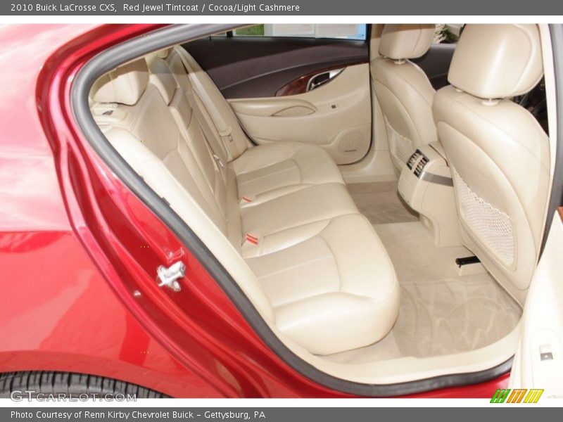 Red Jewel Tintcoat / Cocoa/Light Cashmere 2010 Buick LaCrosse CXS