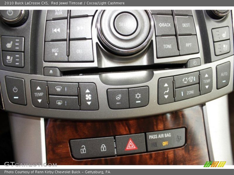 Red Jewel Tintcoat / Cocoa/Light Cashmere 2010 Buick LaCrosse CXS
