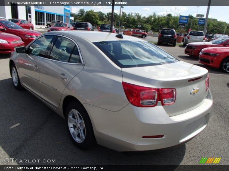 Champagne Silver Metallic / Jet Black/Titanium 2013 Chevrolet Malibu LS