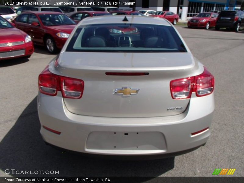 Champagne Silver Metallic / Jet Black/Titanium 2013 Chevrolet Malibu LS