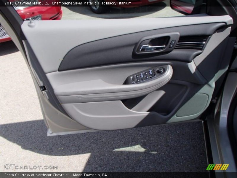Champagne Silver Metallic / Jet Black/Titanium 2013 Chevrolet Malibu LS