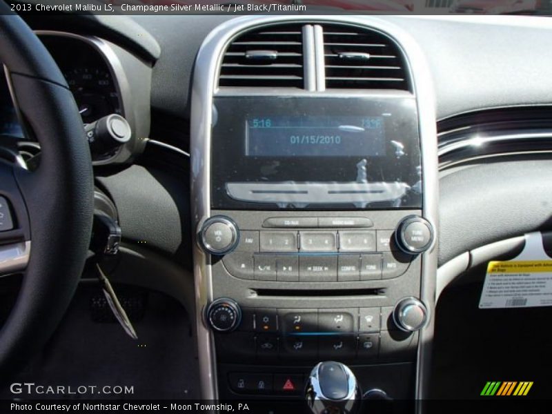 Champagne Silver Metallic / Jet Black/Titanium 2013 Chevrolet Malibu LS