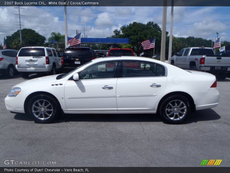 White Opal / Cocoa/Cashmere 2007 Buick Lucerne CXL