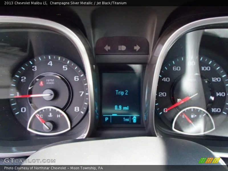 Champagne Silver Metallic / Jet Black/Titanium 2013 Chevrolet Malibu LS