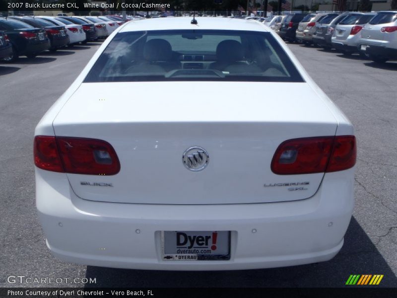 White Opal / Cocoa/Cashmere 2007 Buick Lucerne CXL