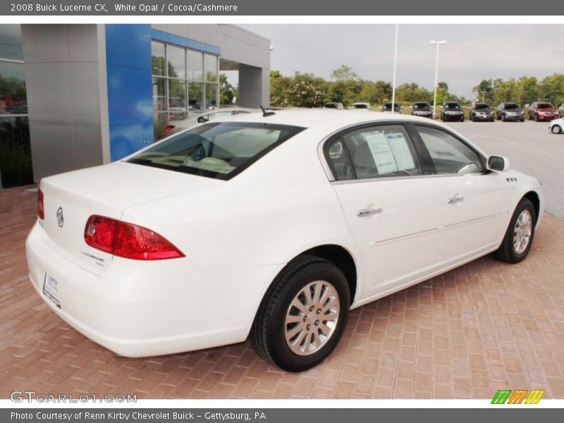 White Opal / Cocoa/Cashmere 2008 Buick Lucerne CX