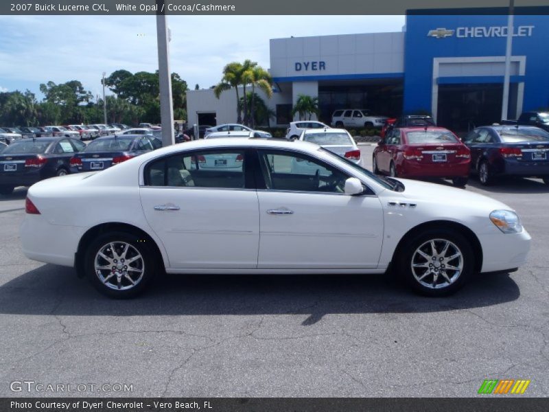 White Opal / Cocoa/Cashmere 2007 Buick Lucerne CXL