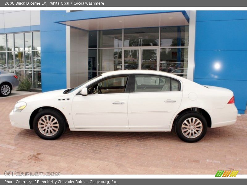 White Opal / Cocoa/Cashmere 2008 Buick Lucerne CX