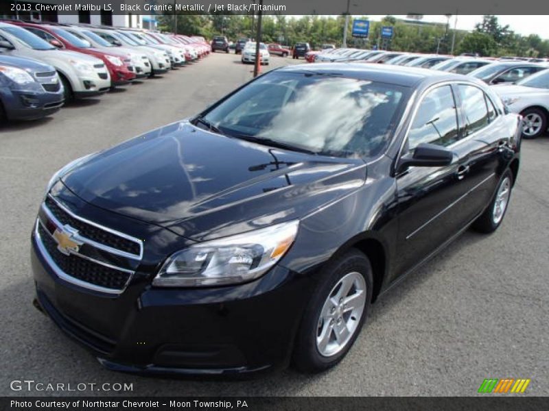 Black Granite Metallic / Jet Black/Titanium 2013 Chevrolet Malibu LS