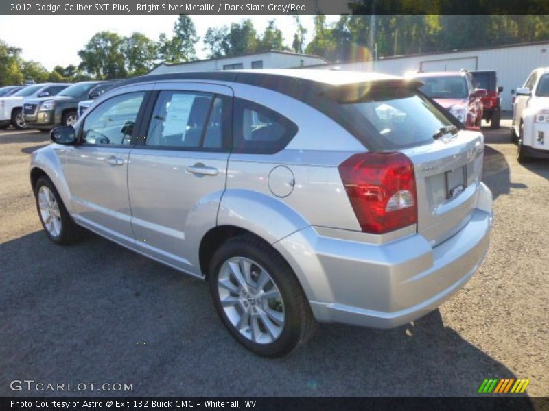 Bright Silver Metallic / Dark Slate Gray/Red 2012 Dodge Caliber SXT Plus