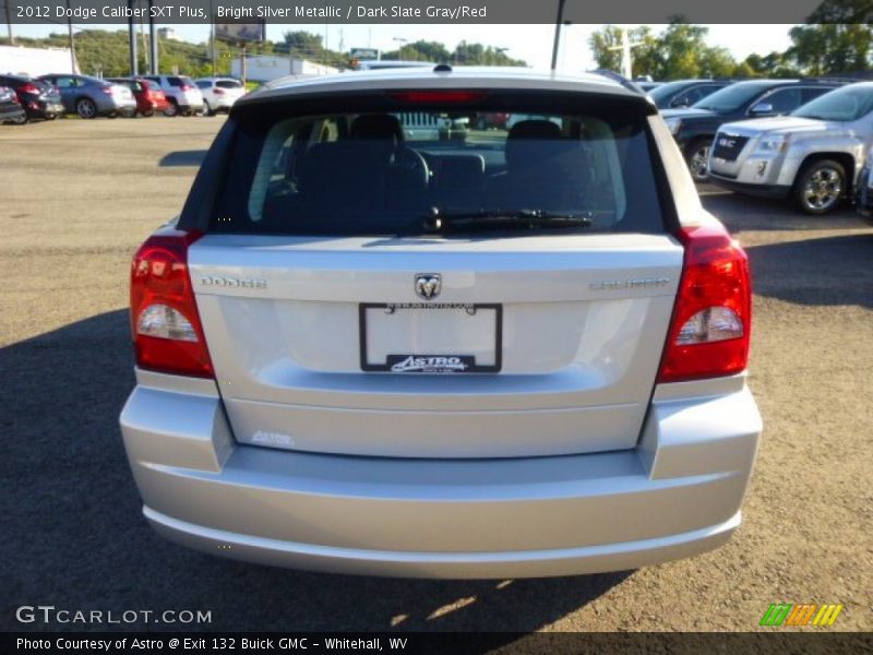 Bright Silver Metallic / Dark Slate Gray/Red 2012 Dodge Caliber SXT Plus