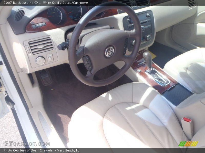 White Opal / Cocoa/Cashmere 2007 Buick Lucerne CXL