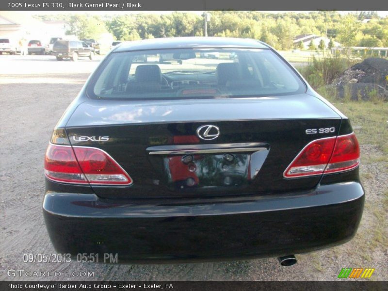 Black Garnet Pearl / Black 2005 Lexus ES 330
