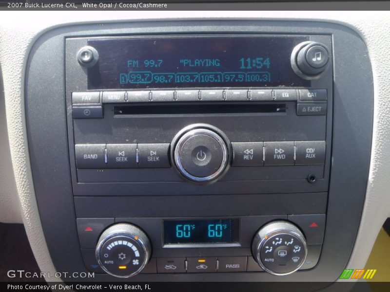 White Opal / Cocoa/Cashmere 2007 Buick Lucerne CXL
