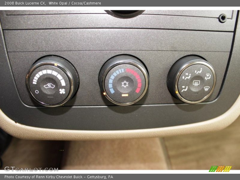 White Opal / Cocoa/Cashmere 2008 Buick Lucerne CX