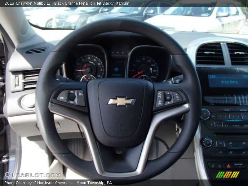 Black Granite Metallic / Jet Black/Titanium 2013 Chevrolet Malibu LS
