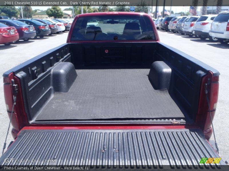 Dark Cherry Red Metallic / Graphite 2001 Chevrolet S10 LS Extended Cab