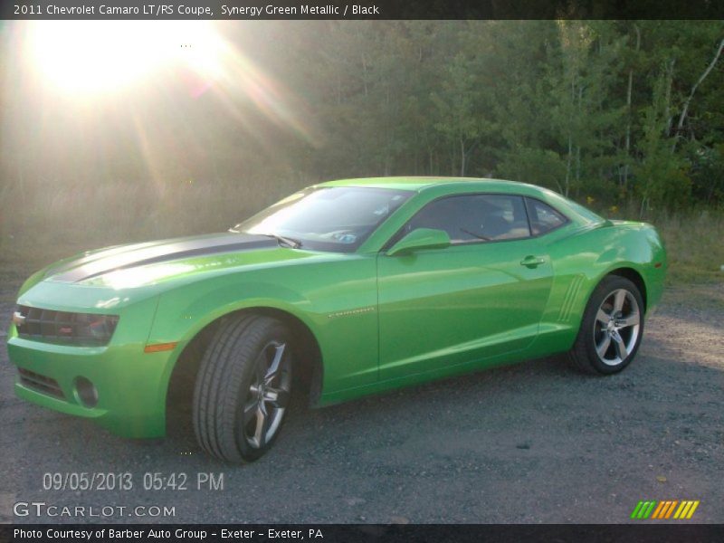Synergy Green Metallic / Black 2011 Chevrolet Camaro LT/RS Coupe