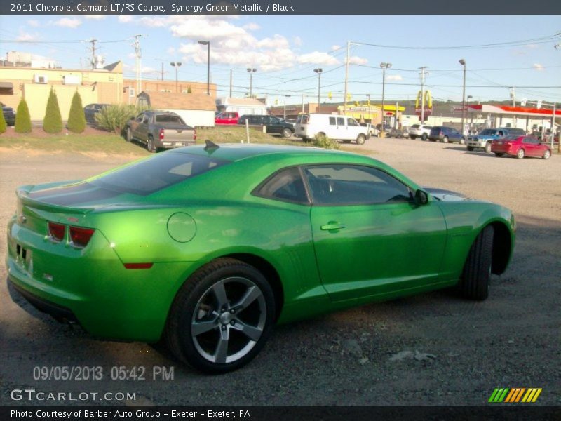 Synergy Green Metallic / Black 2011 Chevrolet Camaro LT/RS Coupe