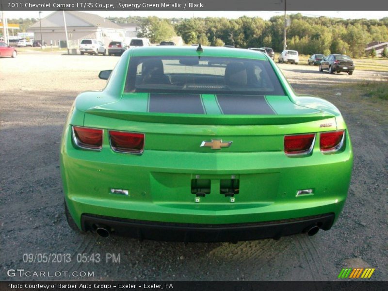 Synergy Green Metallic / Black 2011 Chevrolet Camaro LT/RS Coupe
