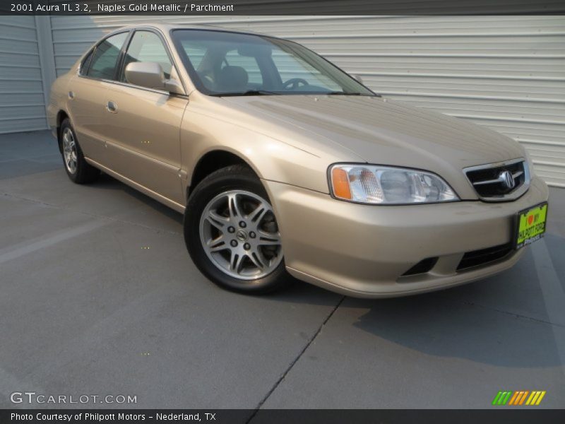 Naples Gold Metallic / Parchment 2001 Acura TL 3.2