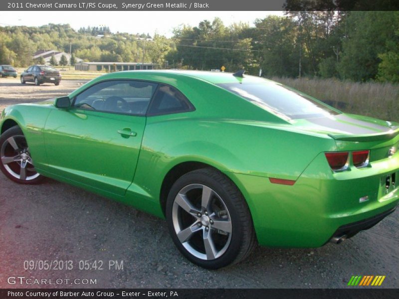 Synergy Green Metallic / Black 2011 Chevrolet Camaro LT/RS Coupe