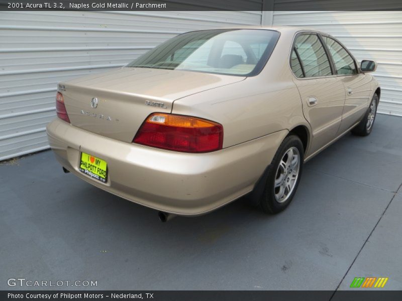 Naples Gold Metallic / Parchment 2001 Acura TL 3.2