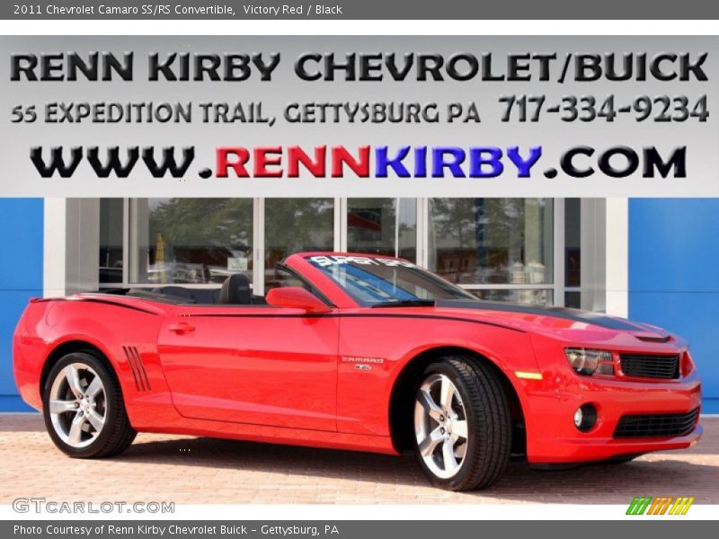 Victory Red / Black 2011 Chevrolet Camaro SS/RS Convertible